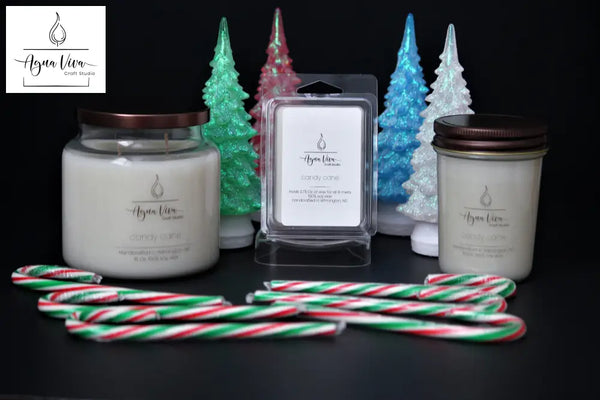 Candy Cane Candle 100% Soy Candles