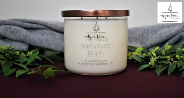 Cashmere Plum Candle 16Oz 100% Soy Candles